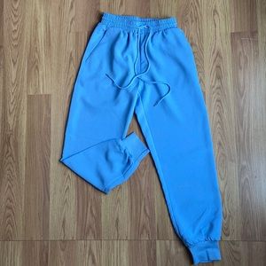 light blue FASHIONNOVA joggers